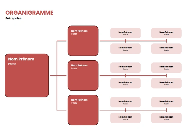 modèle organigramme powerpoint