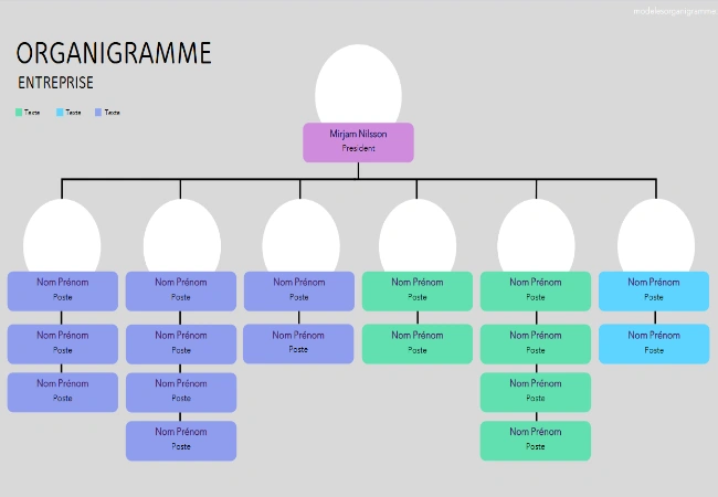 modèle organigramme ppt gratuit