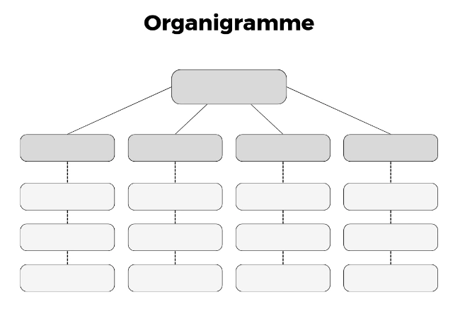organigramme vide à remplir